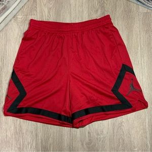 Nike Air Jordan Heritage Diamond Shorts Gym Red Black DO5032-687 Women's S, M, L